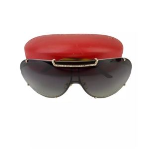 Valentina Garavani Black Aviator Sunglasses